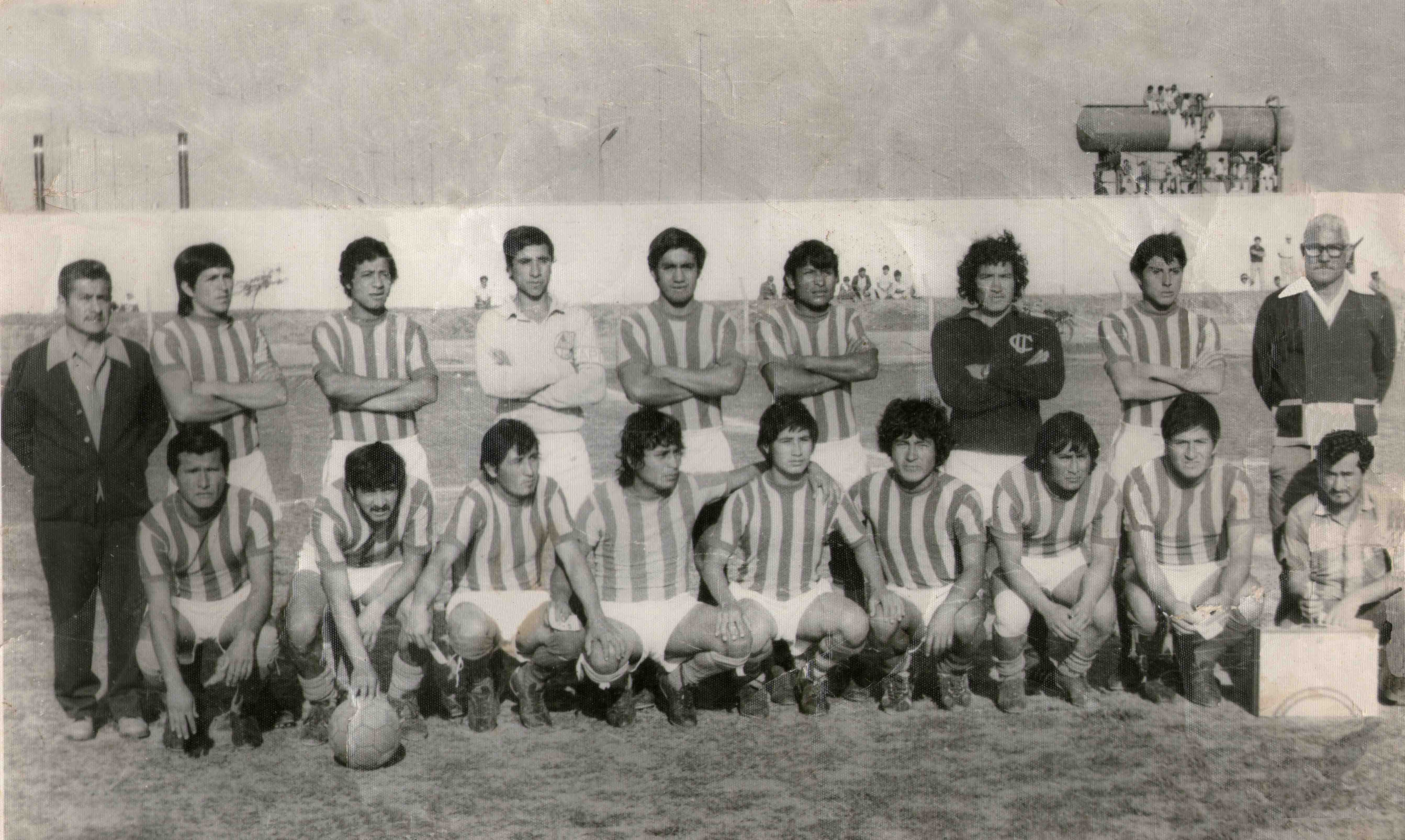 Era 1977, entre ellos: Víctor Montoya Guarniz, Tomás Silva,?, Nicolás Rebaza Vásquez, Clemente Llajaruna, ?, Fernando Juárez, DT Lauro Quipusco.
Segundo Benito Ascón Chacón, ?, Manuel Sánchez Castañeda, Jorge Polo Vásquez, ?, Octavio Salvatierra Paredes, Oswaldo Polo Vásquez y Jorge Ríos Cerna.